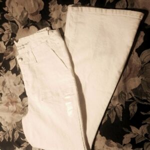 NWT m jeans by Maurices super high rise flare jeans 18w LONG